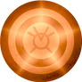 Orange Lantern Round Shield