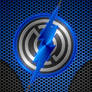 Metalic Blue Lantern Flash background