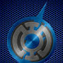 Metalic Blue Lantern Flash background