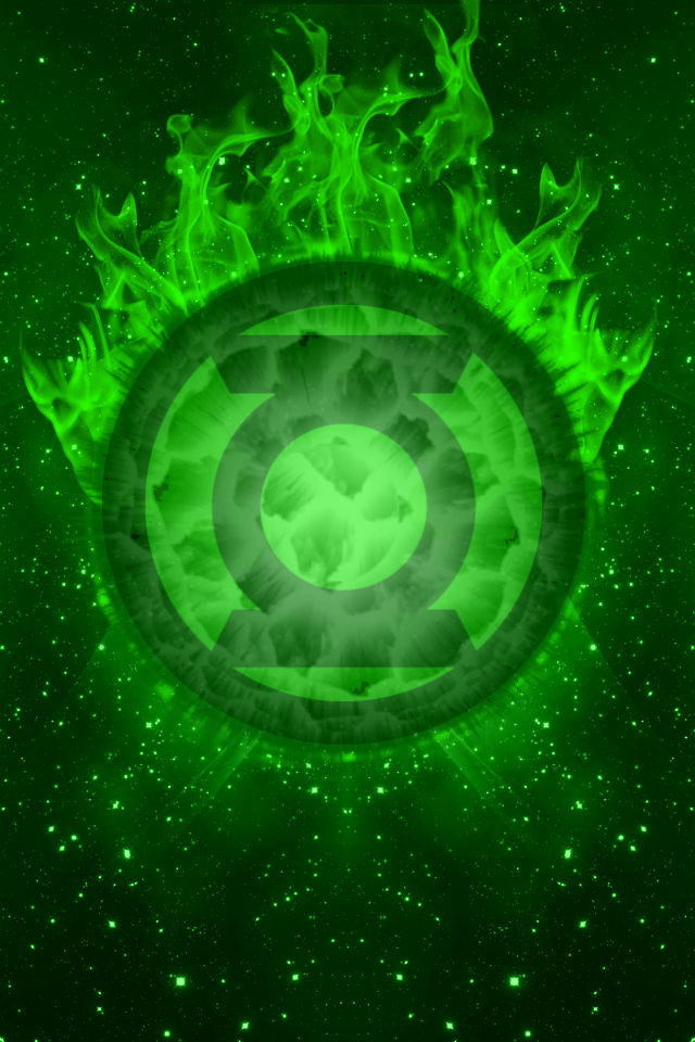 Green Lantern Fireball Background