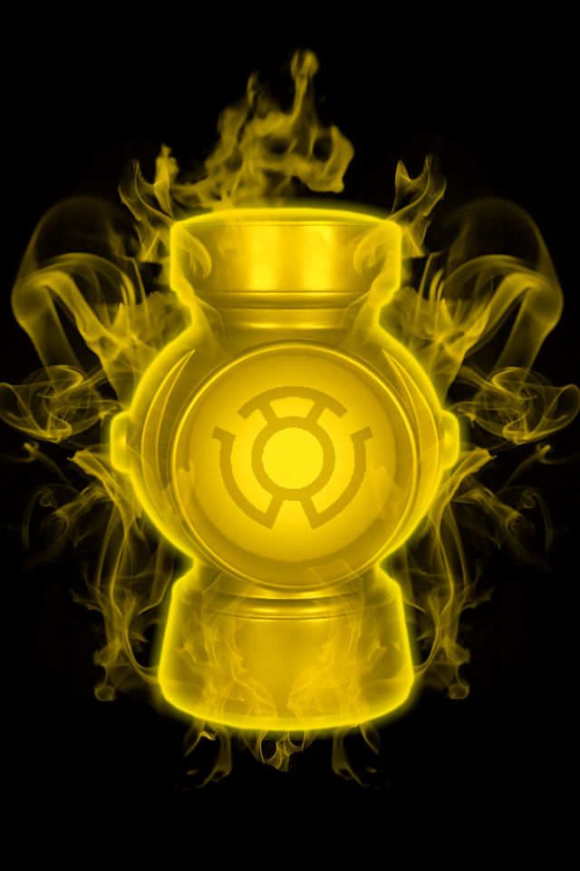 Firey Sinestro Lantern Battery