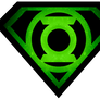 Superman Glowing Green Lantern Shield