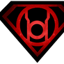 Superman Glowing Red Lantern Shield