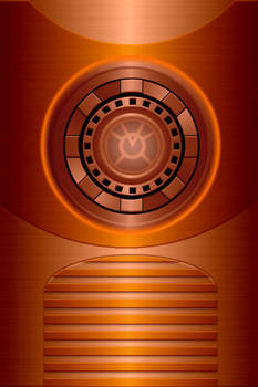 Orange Lantern Iron Man Suit background