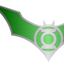 Metal Green Lantern Batwing logo