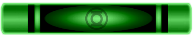 Green Lantern Wax crayon 3