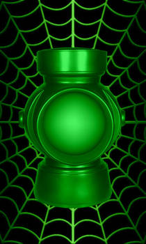 Green Lantern Power Battery Spiderman Web