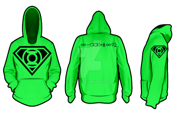 Green Lantern Superman Hoodie idea test 1
