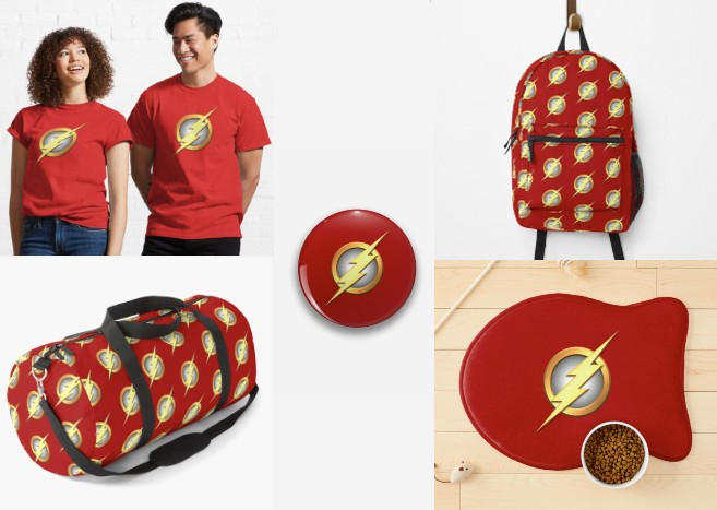 Flash merch idea - Redbubble by KalEl7 on DeviantArt