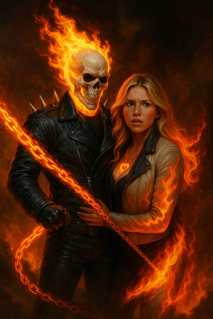 Ghost rider saving Kelly Kelly by BarneyisFridays100 on DeviantArt