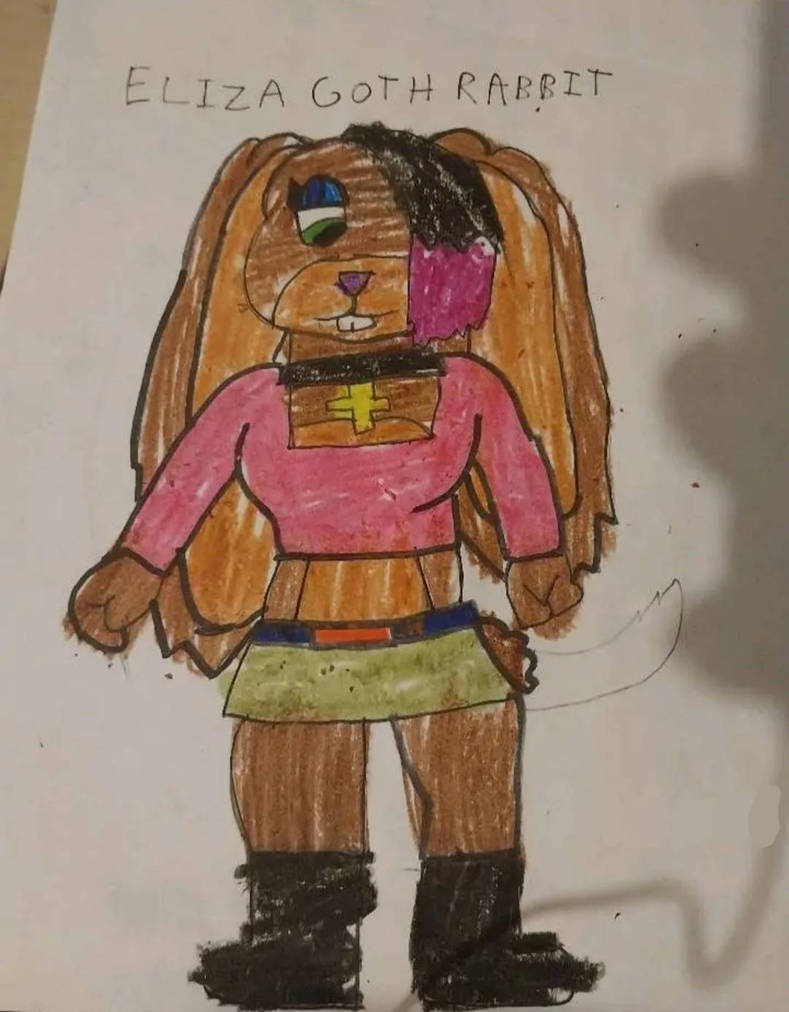Eliza goth rabbit by xsmiifighterfanboy on DeviantArt