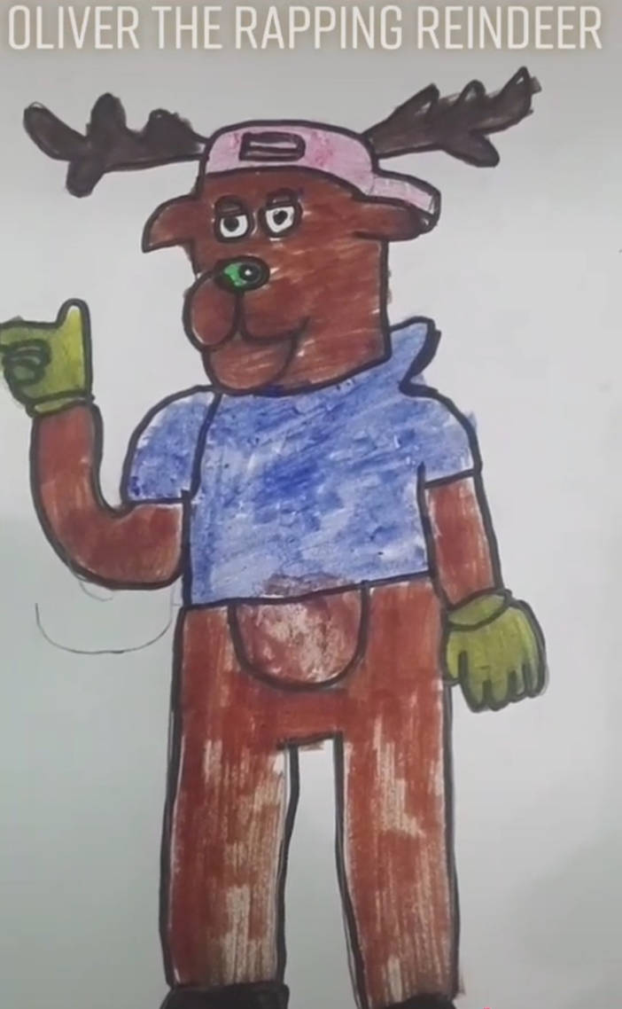 Reindeer Head Rapper Oliver the rapping reindeer by xsmiifighterfanboy on DeviantArt