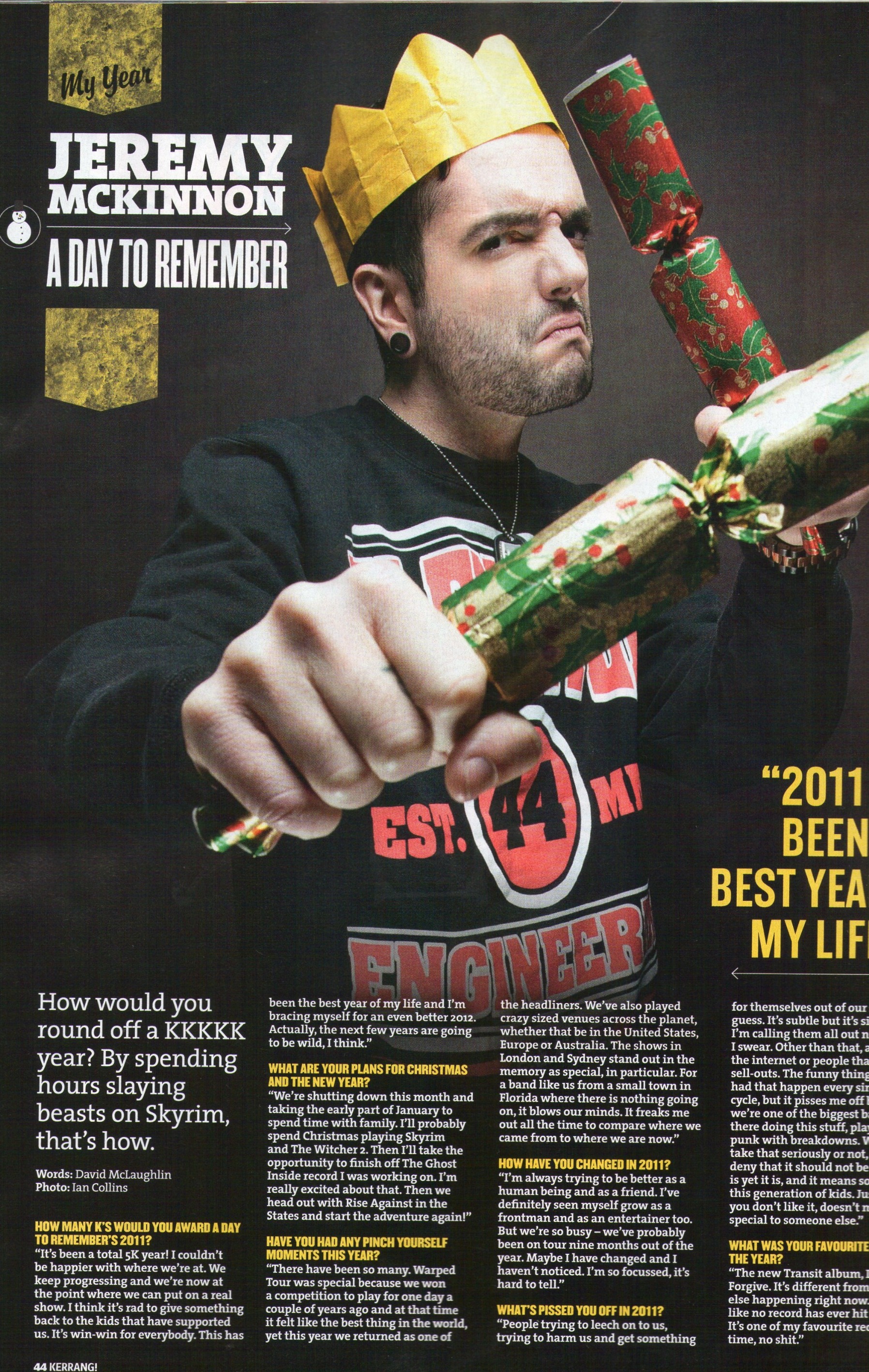 Jeremy McKinnon Kerrang