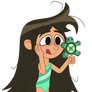 Libby Stein-Torres liking a turtle popsicle PNG