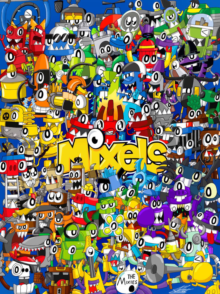Mixels Creditsbackground Mixels Series 1-9 Poster by DreamMoonMaker on DeviantArt