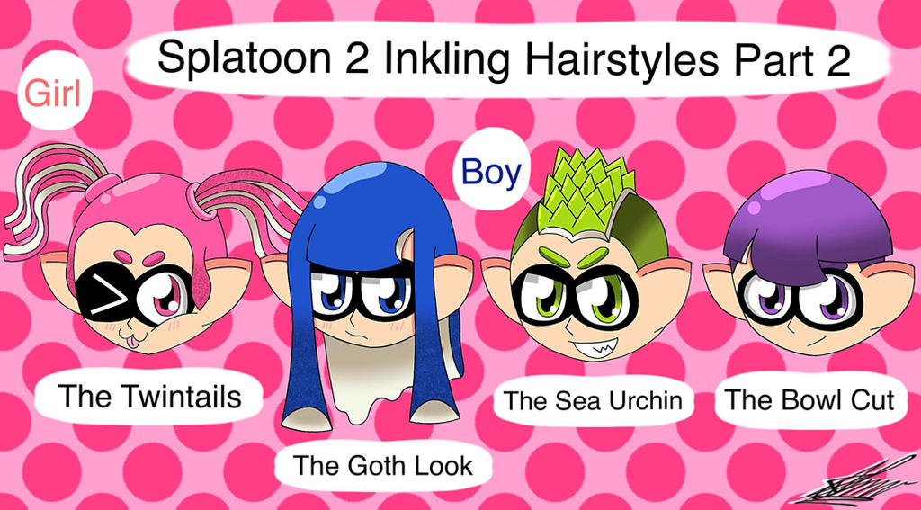Splatoon 2 Hairstyles Part 2 by DreamMoonMaker on DeviantArt