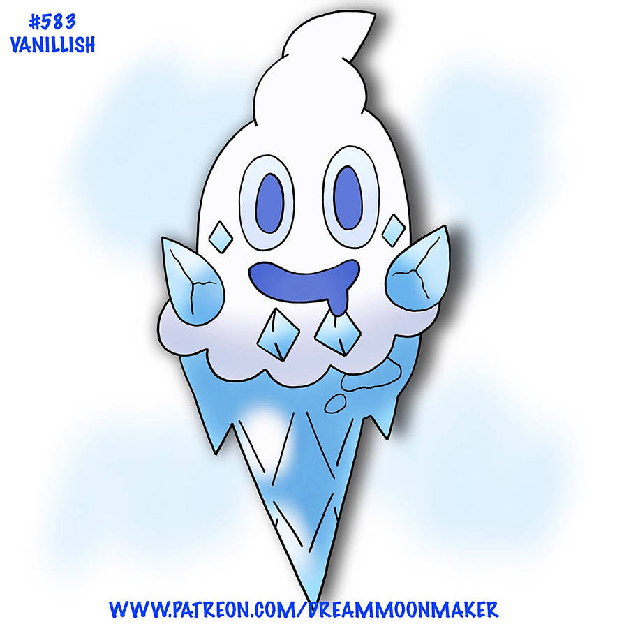 Pokemon 583 National Pokedex #583 Vanillish by DreamMoonMaker on DeviantArt