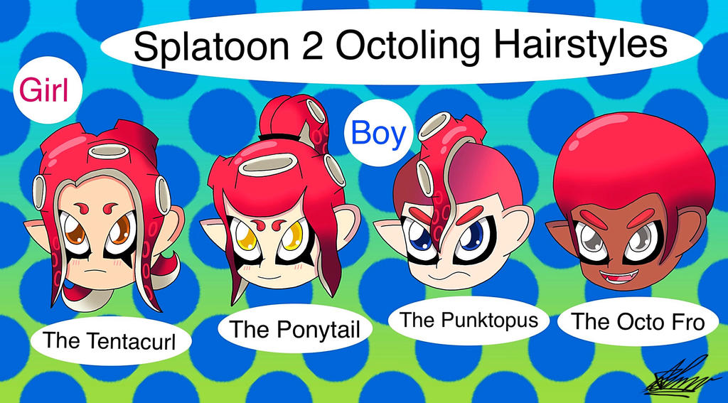Splatoon 2 Octoling Hairstyles by DreamMoonMaker on DeviantArt