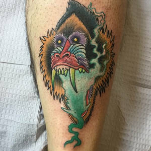 Mandrill meth tattoo 