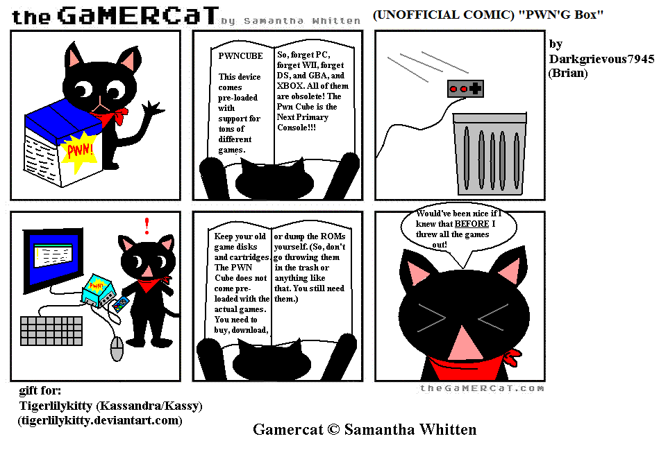 Samantha Whitten, creating The GaMERCaT Comics