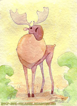 Illustration - The king elk