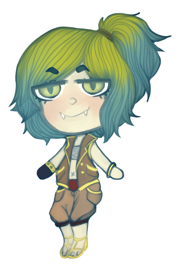 Chibi commission - Nipatsu-chan + Speedpaint