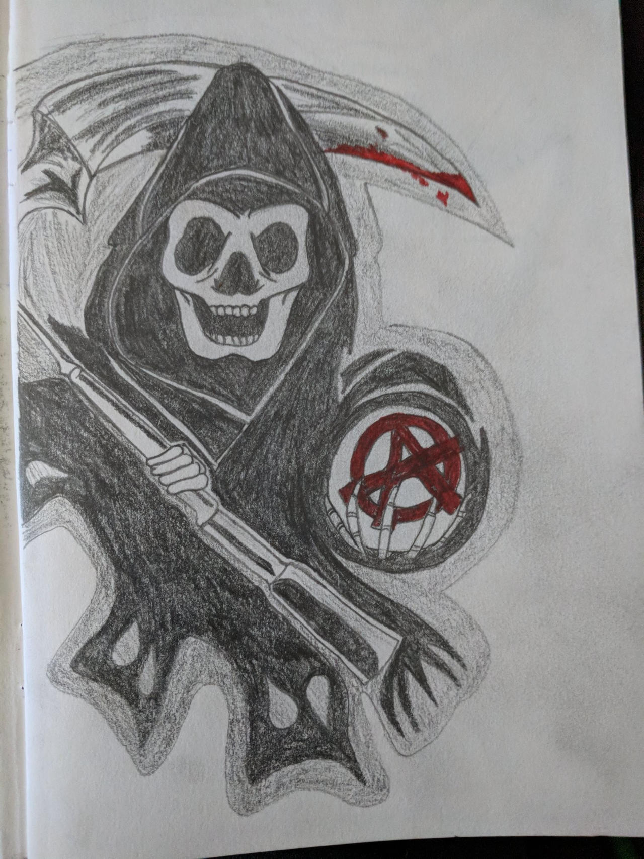 Sons Of Anarchy Reaper Sketch By Hr130 On Deviantart