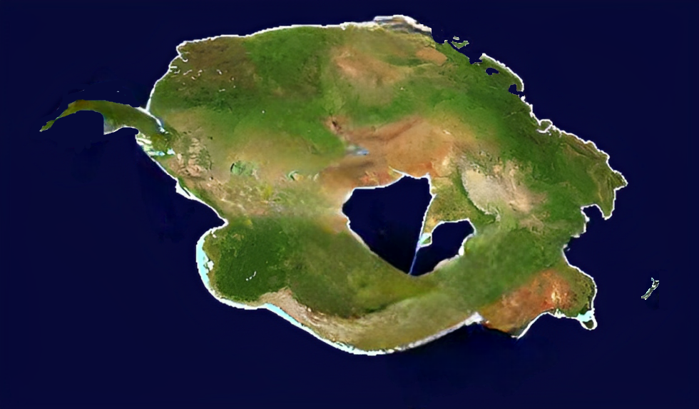 Pangea Proxima Map Satellite by greaterhtrae on DeviantArt
