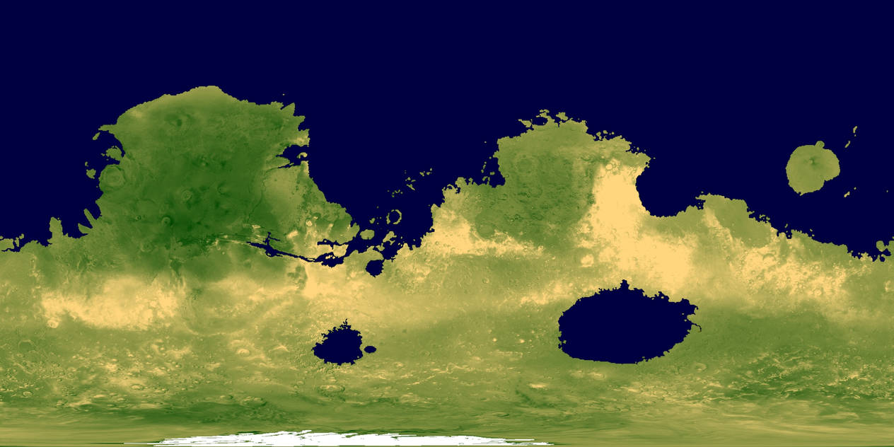 Terraformed Mars map by greaterhtrae on DeviantArt
