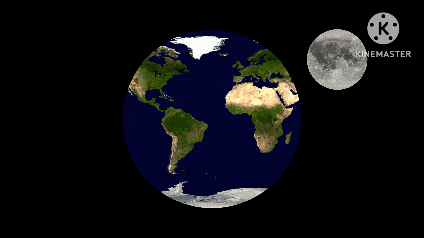 Earth Moon Rotation Animation Gif Earth Moon Gif Animated
