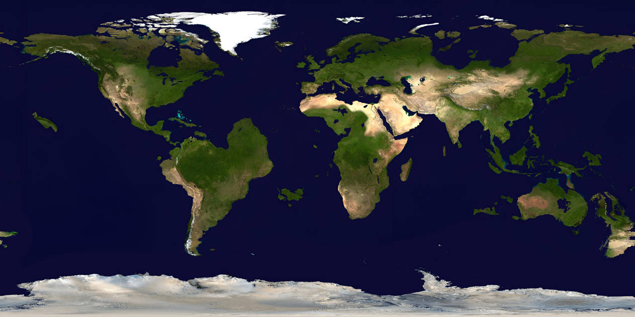 Fake World map Satellite by greaterhtrae on DeviantArt