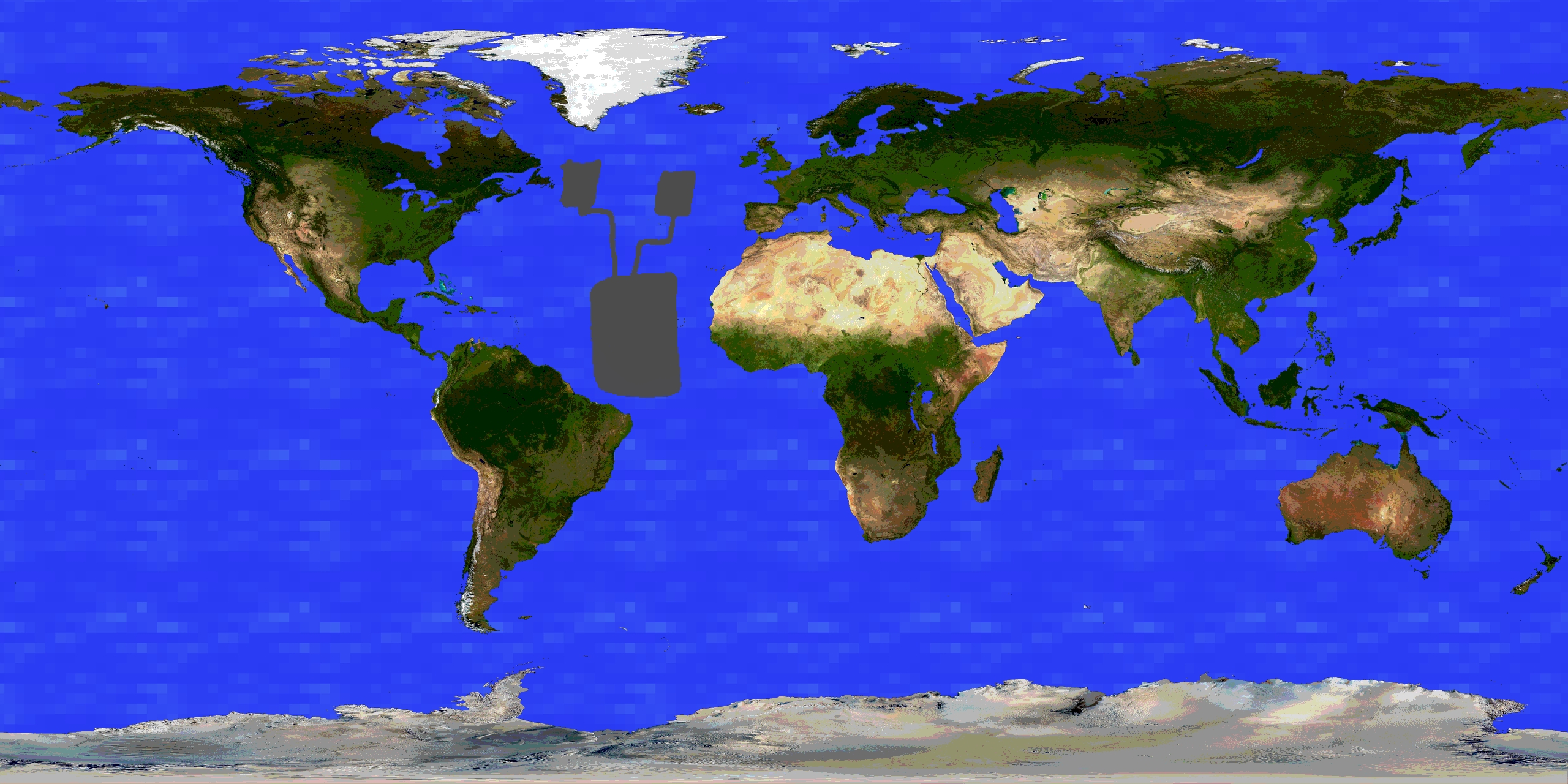Minecraft Satelites Minecraft World map Satellite by greaterhtrae on DeviantArt