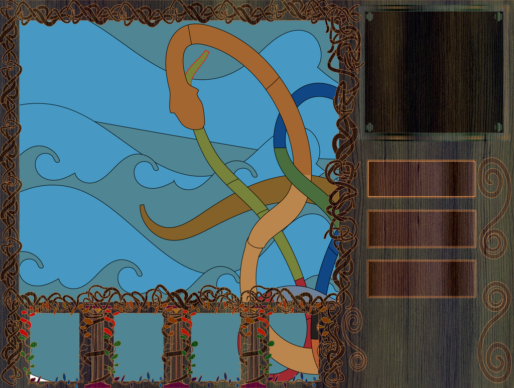 Snake Rpg Pattern RPG Panel with Waves and Herald Snake by lakserk on DeviantArt