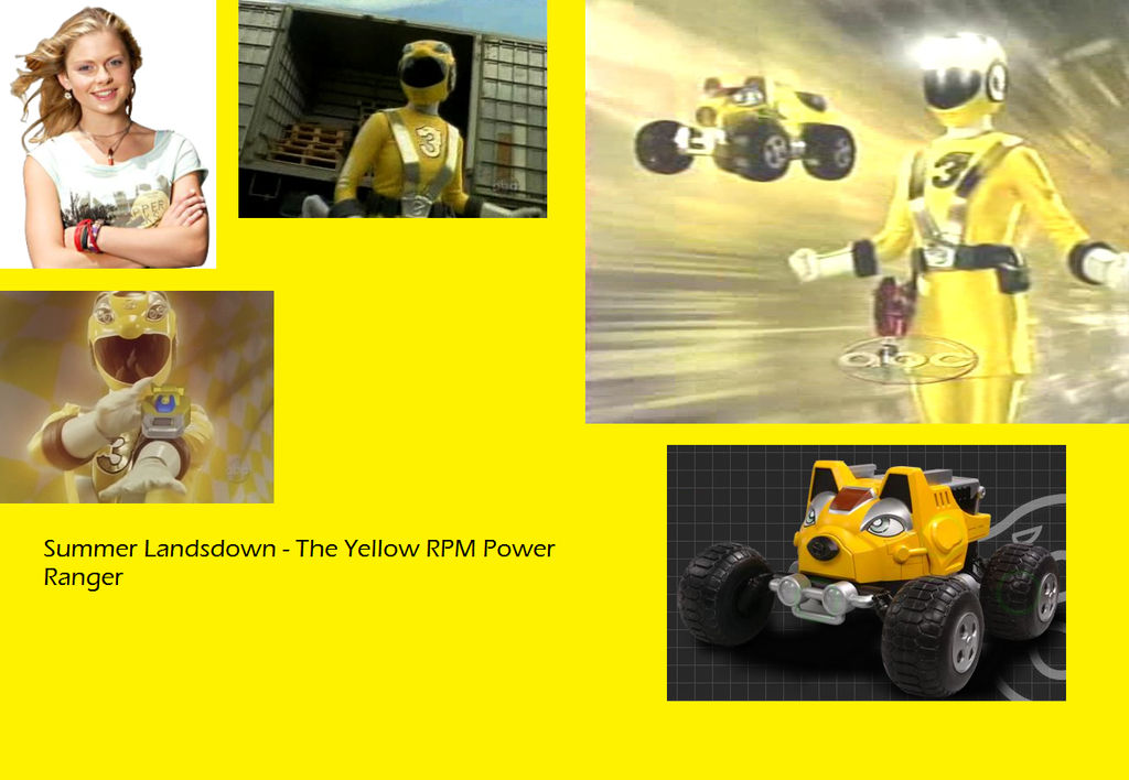 Yellow RPM Ranger- Summer by StarChandaline87 on DeviantArt