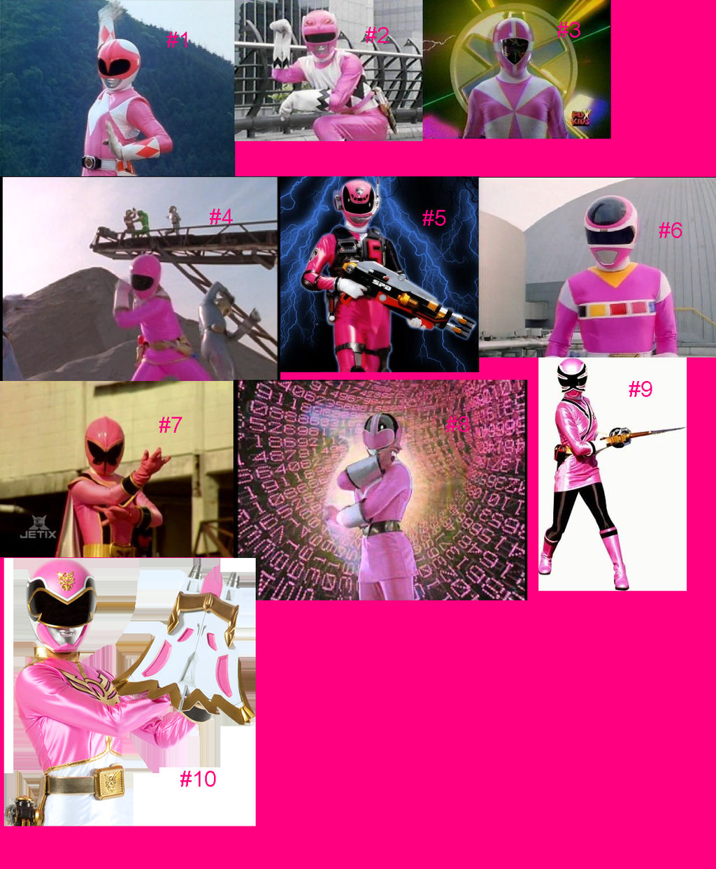 Top 10 Pink Rangers of all time by StarChandaline87 on DeviantArt