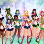 Sailor Moon and the Neo Sailor Scouts