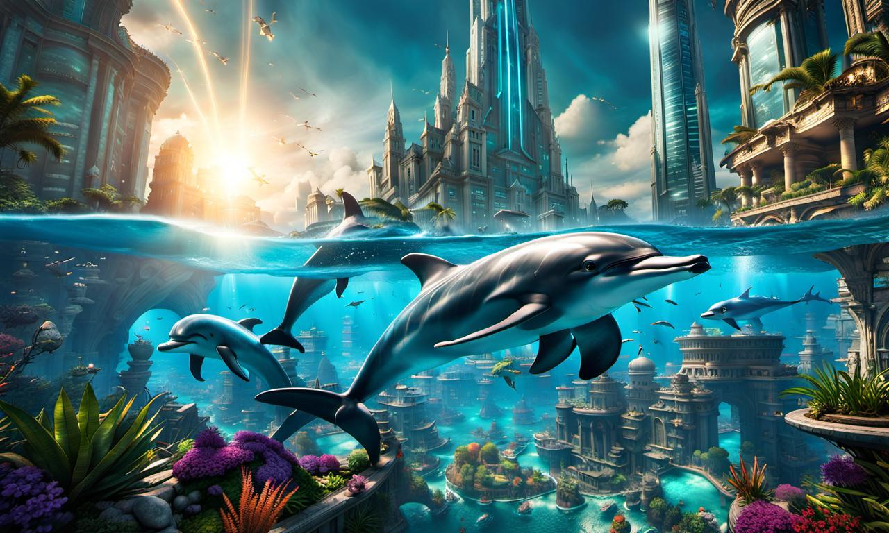 A Crystalized Dolphin city