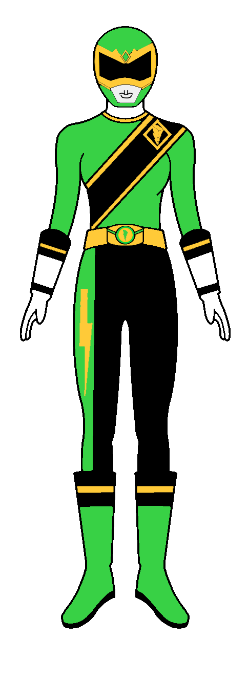 Junior Green Power Ranger F Version Redesigned
