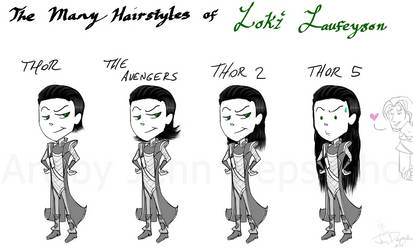 Loki's Hair Progression