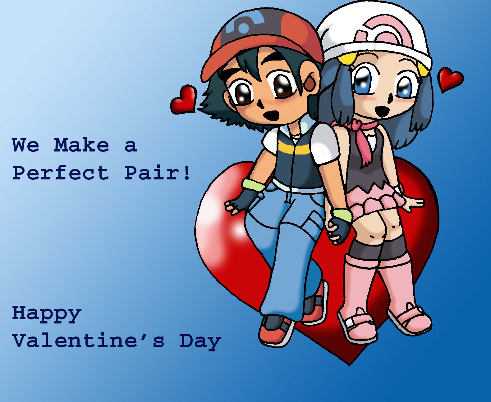 Ash and Dawn Valentine