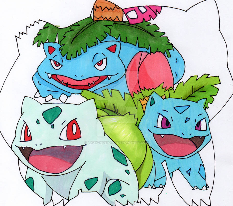 Bulbasaurus Evolution Pokemon evolutions (Bulbasaur) by LadyVaderArt on DeviantArt