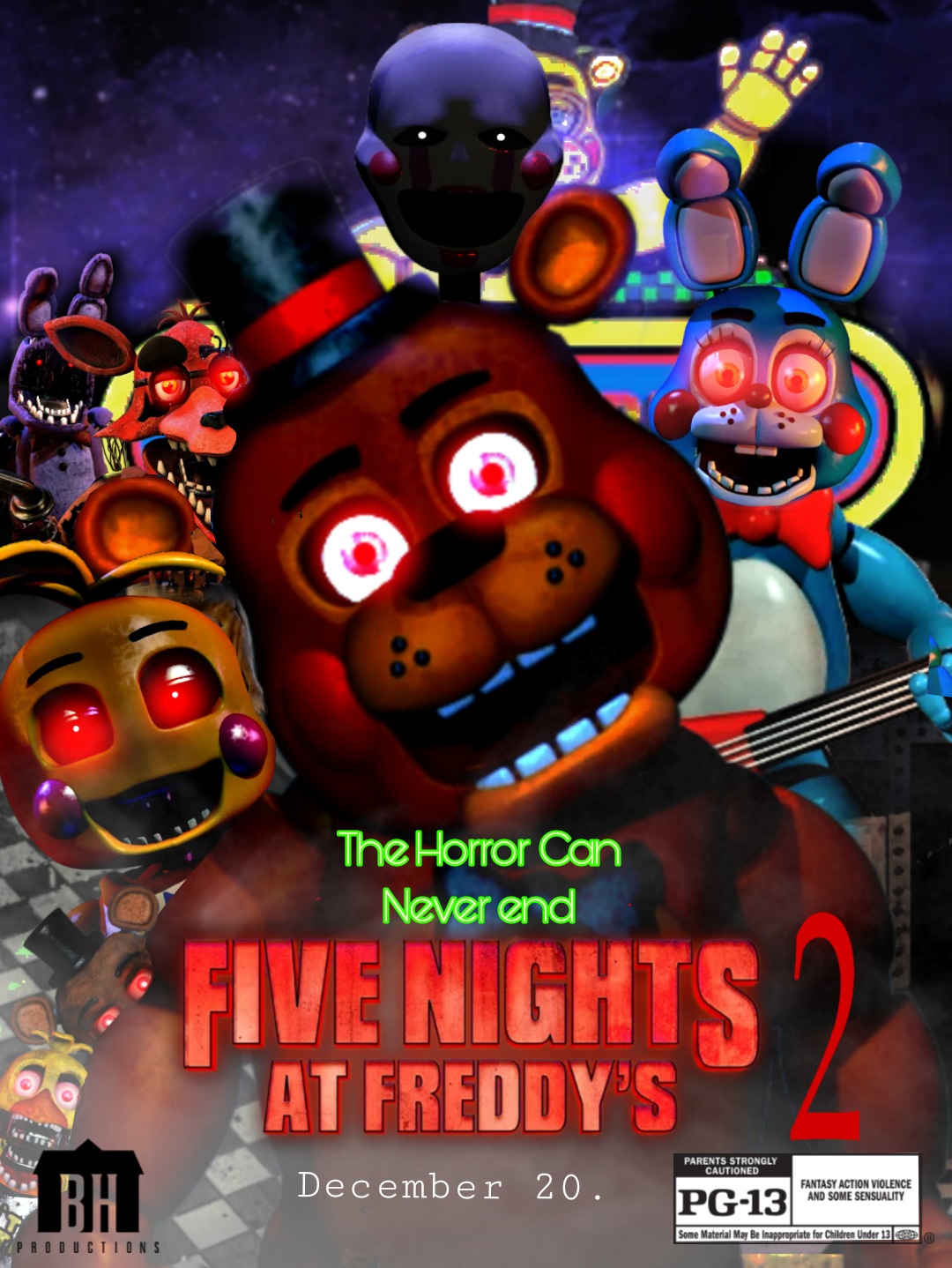 Fan Made Fnaf 2 movie poster by NWRJames5 on DeviantArt