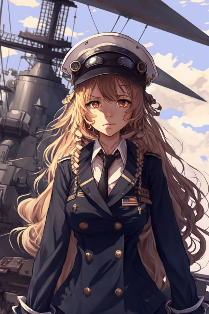Anime Navy Girl by AbstractIntuitions on DeviantArt