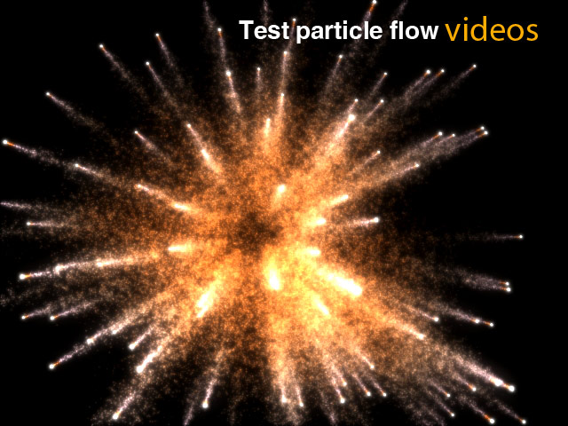 Test particle flow..