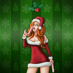 Candy Cane Miss Fortune