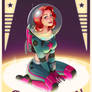 Redhead astro Pinup
