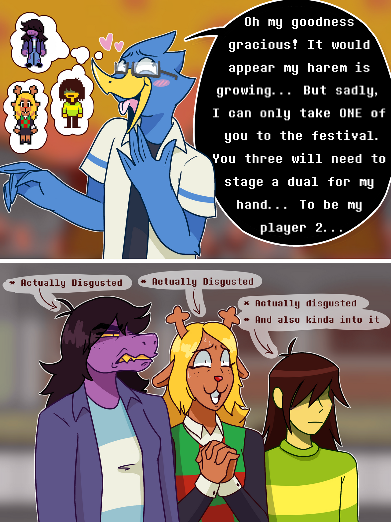 Berdly's Festival Date by NippyYippy on DeviantArt