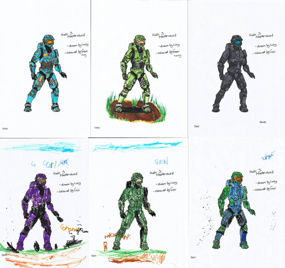 Master Chief Color Chart Halo 3- master chief armor: color variations by Tuftedplanelucy99 on ...