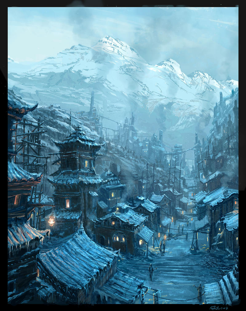 Steampunk Chinese Village