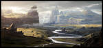 Landscape by Raphael-Lacoste